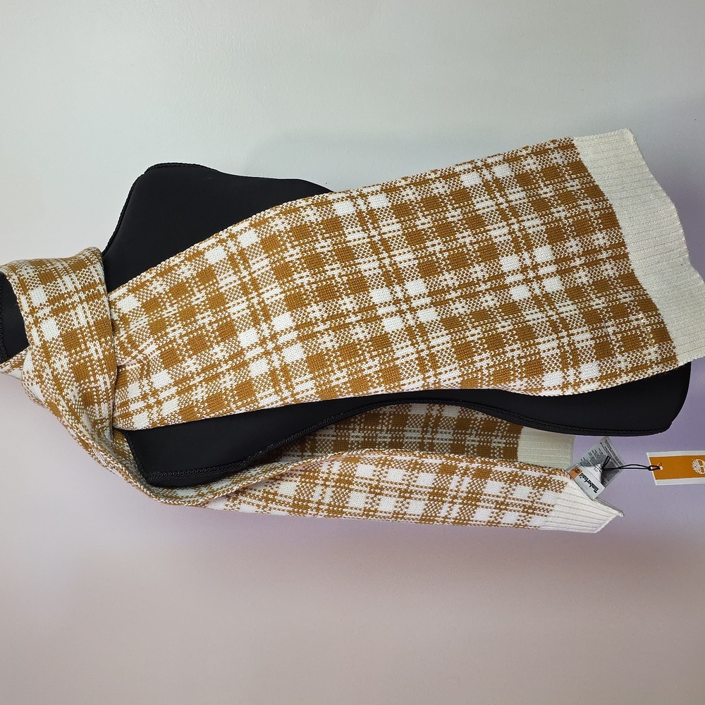 Timberland Cream Knit Scarf